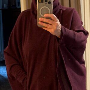 UGG Brand Poncho Cape in Burgundy